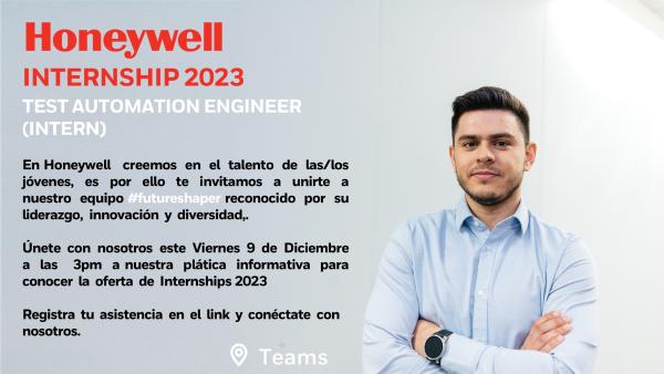 Poster: Future Shaper – Internship 2023 Honeywell